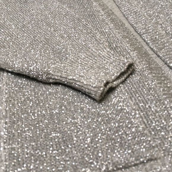 Western Connection Silver Lame Sweater Jacket - Picture 5 of 8